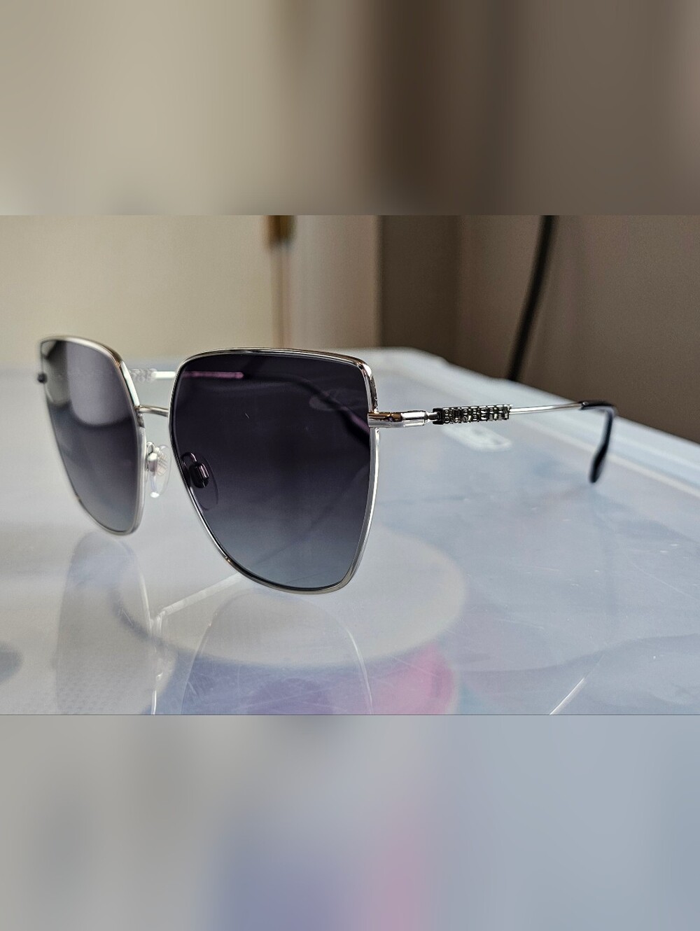 Burberry BE 3143 1005/8G Silver/Gray - NEW W/ BOX